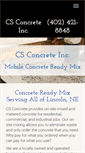 Mobile Screenshot of csconcretereadymix.com